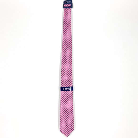 CHAPS Pink Circle Dot Tie NWT - Picture 2 of 15